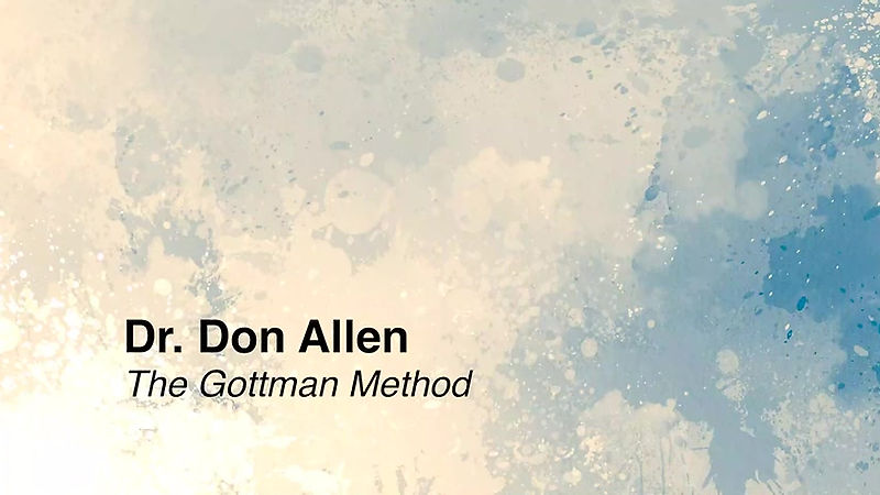 Dr. Allen talks about The Gottman Method